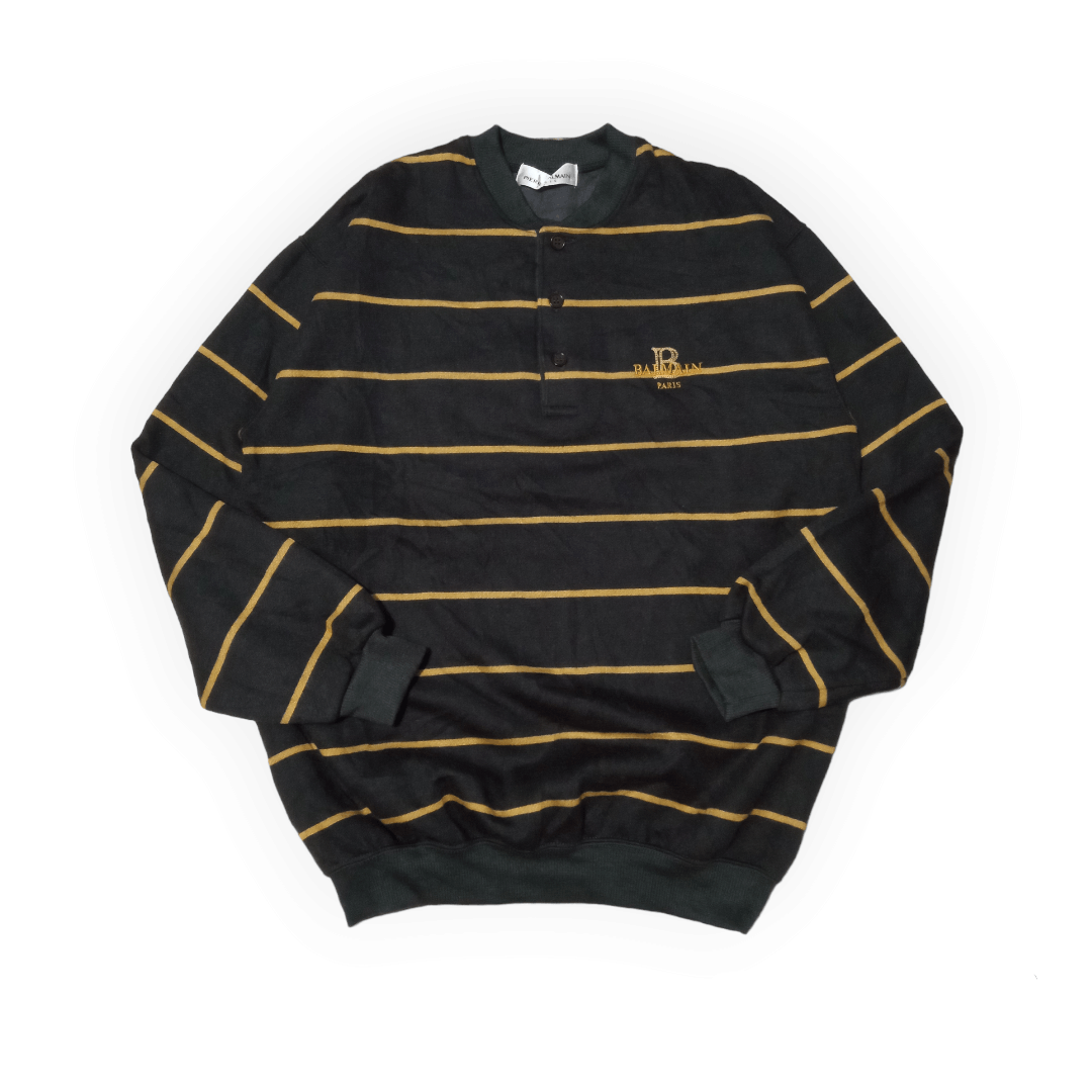 ⚡SENDOFFER⚡Vintage Pierre Balmain Paris Stripe Sweater