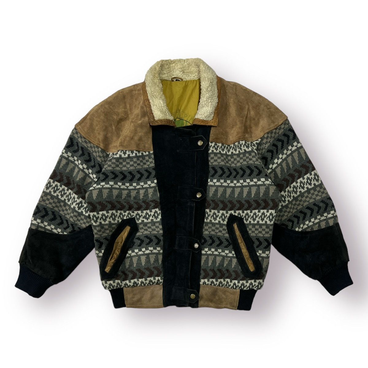 Ski-Doo 🔥 Saint Lori ski Alpin knit body Suede Leather bomber Size US S / EU 44-46 / 1 - 1 Thumbnail