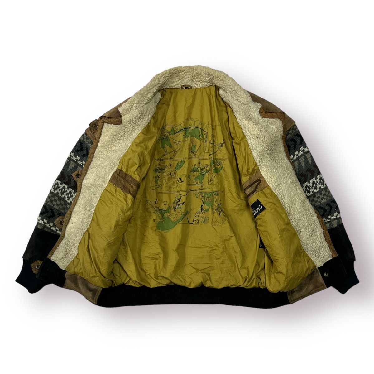 Ski-Doo 🔥 Saint Lori ski Alpin knit body Suede Leather bomber Size US S / EU 44-46 / 1 - 7 Thumbnail