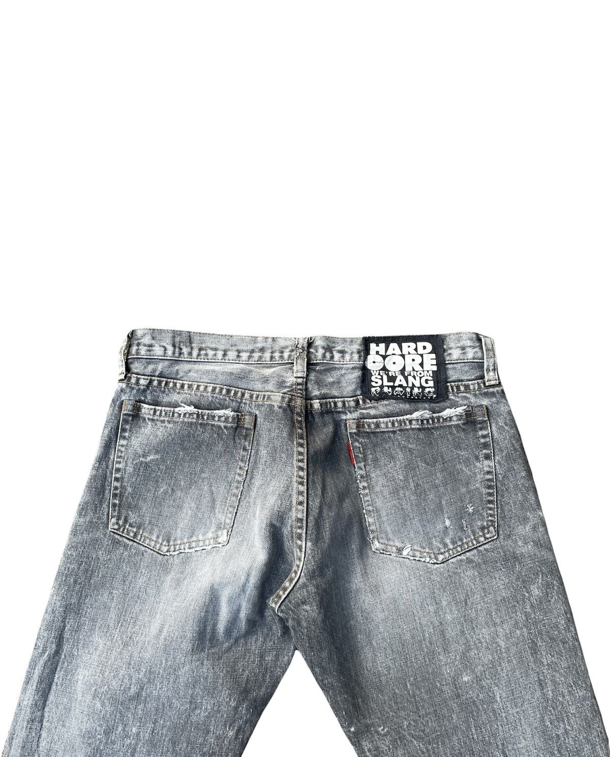 If Six Was Nine Hard Core We’re From Slang Aging Distressed Denim Size US 32 / EU 48 - 13 Thumbnail