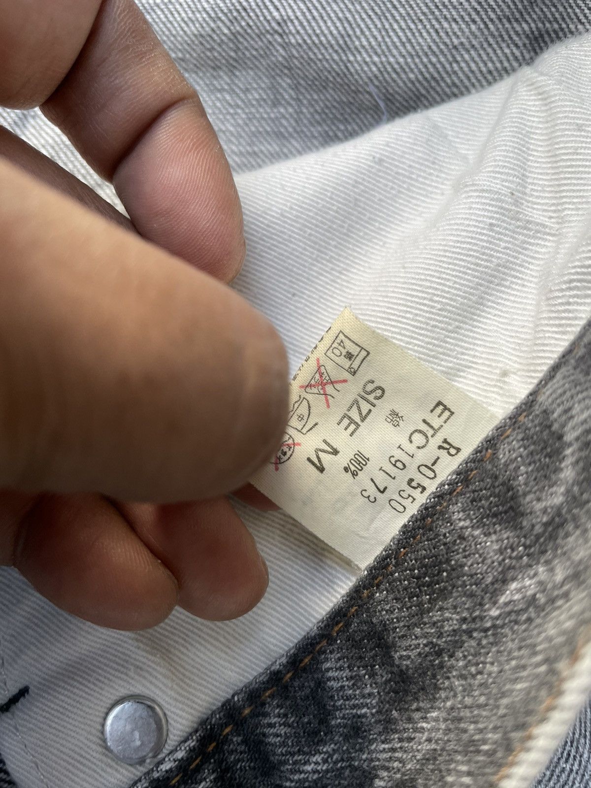 If Six Was Nine Hard Core We’re From Slang Aging Distressed Denim Size US 32 / EU 48 - 17 Thumbnail