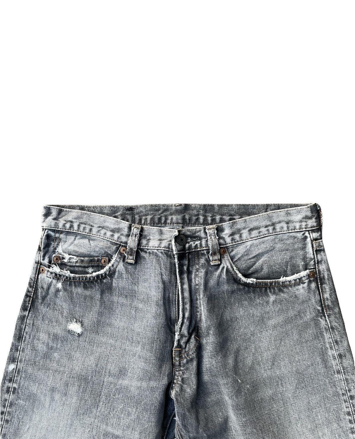 If Six Was Nine Hard Core We’re From Slang Aging Distressed Denim Size US 32 / EU 48 - 7 Thumbnail