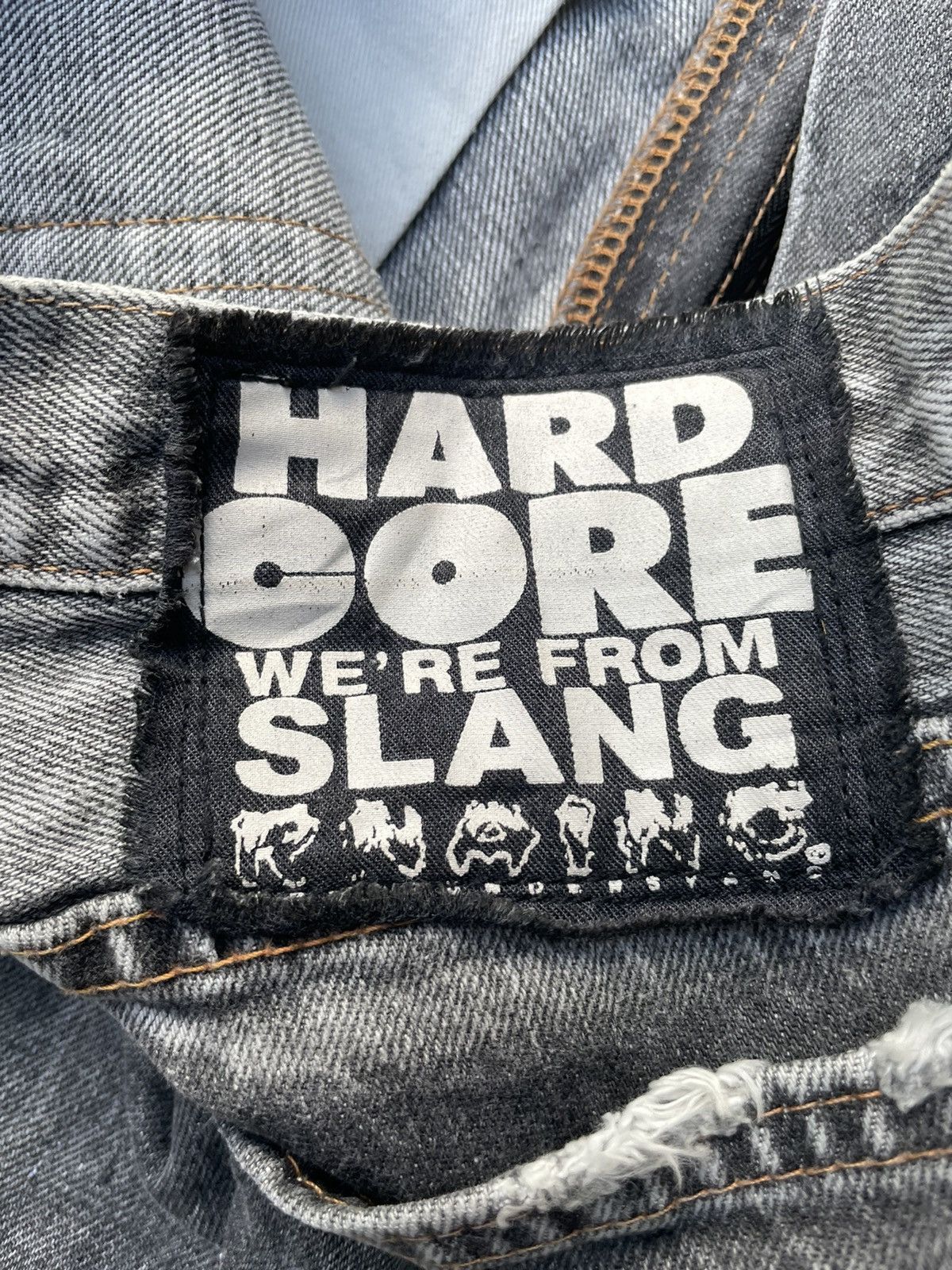 If Six Was Nine Hard Core We’re From Slang Aging Distressed Denim Size US 32 / EU 48 - 15 Thumbnail