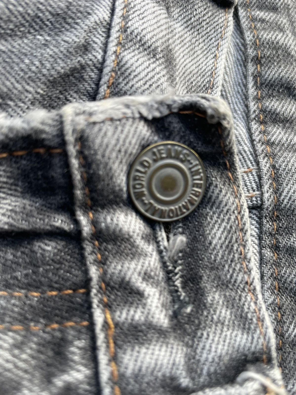 If Six Was Nine Hard Core We’re From Slang Aging Distressed Denim Size US 32 / EU 48 - 18 Thumbnail