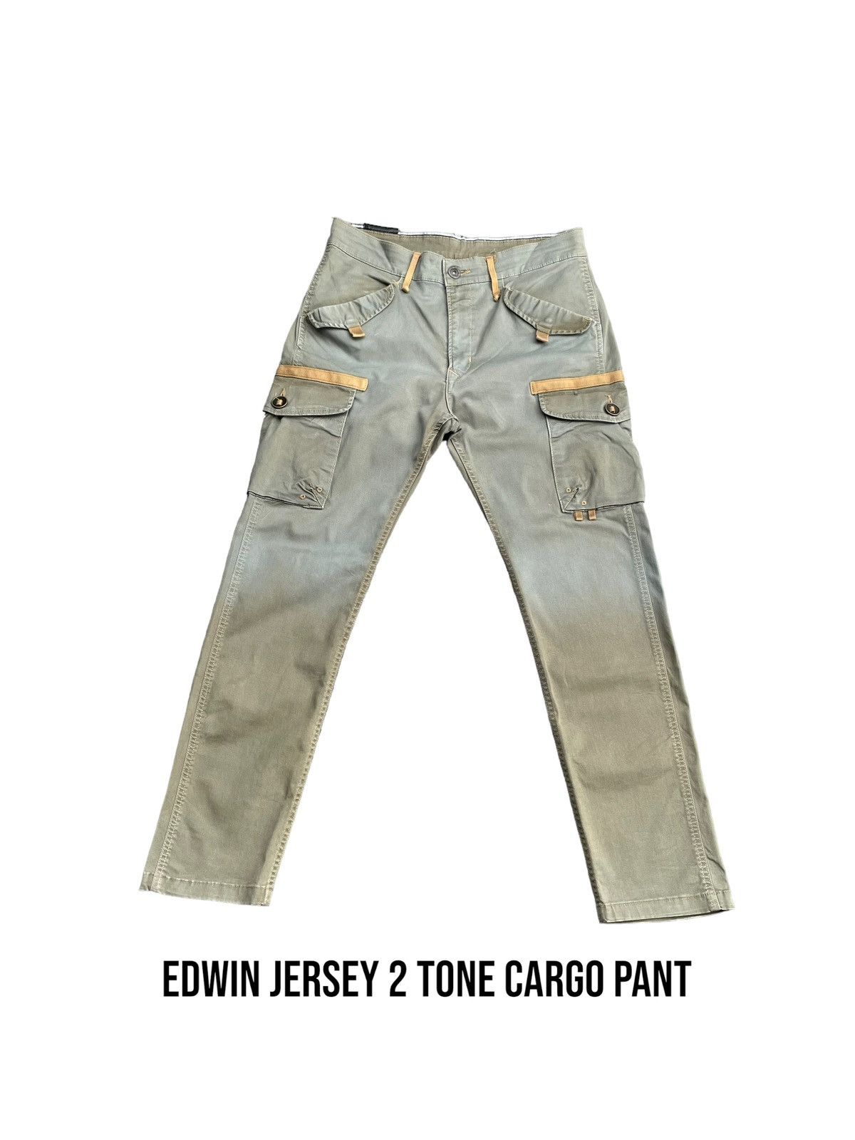 image of Edwin Jersey Slim Cargo Pant in Green, Men's (Size 33)