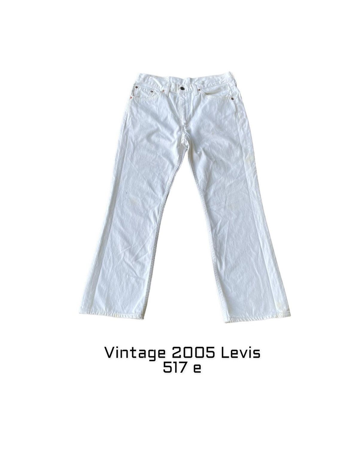 Levi's Vintage 2005 Levis 517 e White Size US 31 - 1 Thumbnail