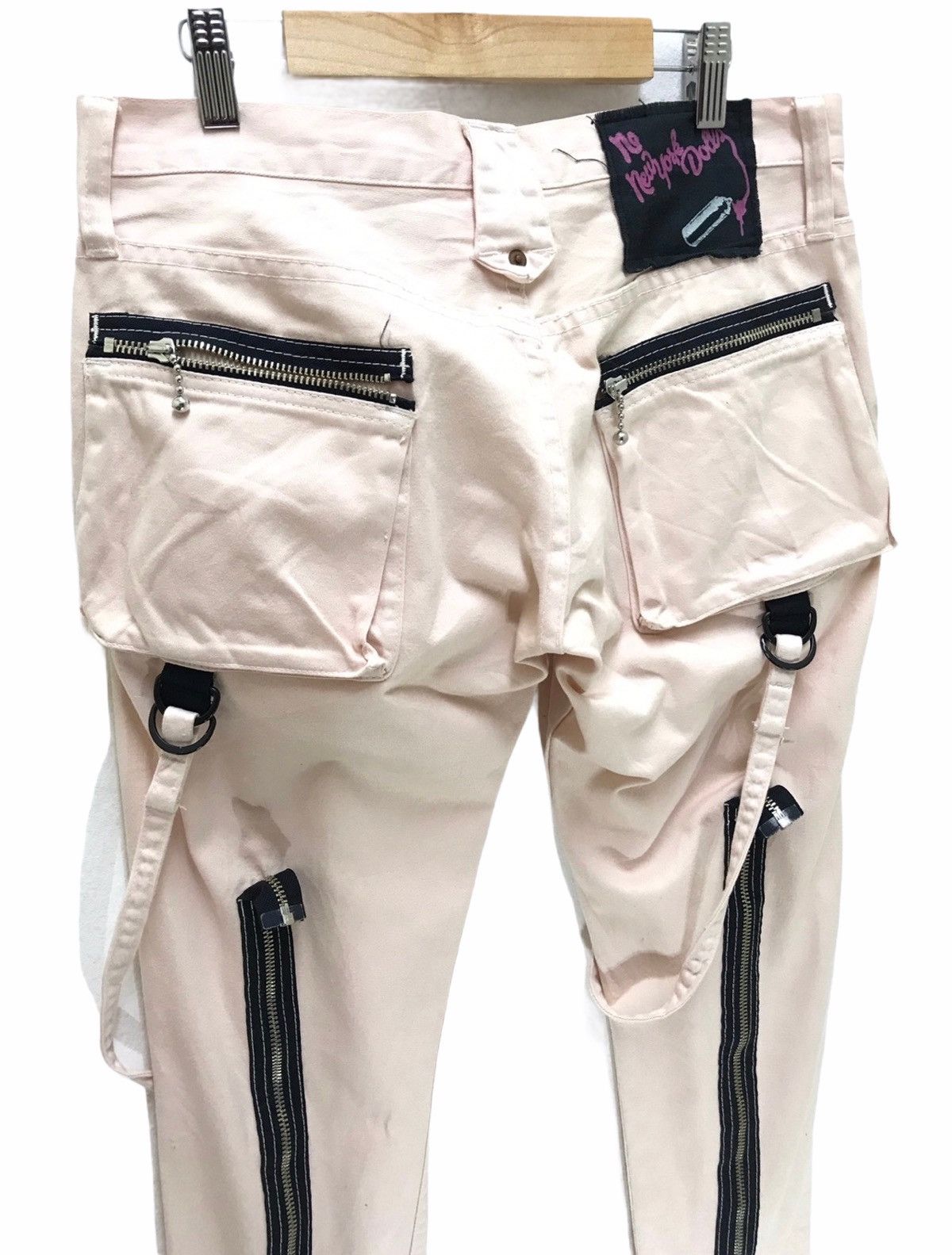 Japanese Brand ⚡ Rna Inc x New York Dolls Bondage Pant Punk Size US 30 / EU 46 - 2 Thumbnail
