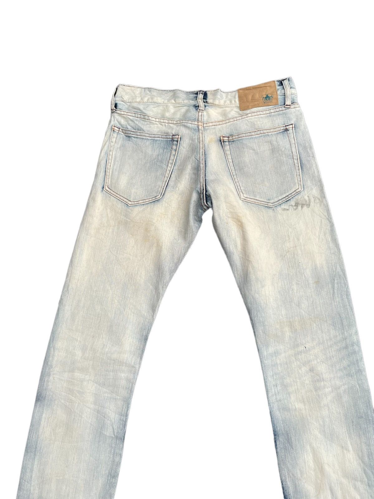 Japanese Brand TKMIXPICE Bleached Faded Denim Size US 31 - 10 Thumbnail