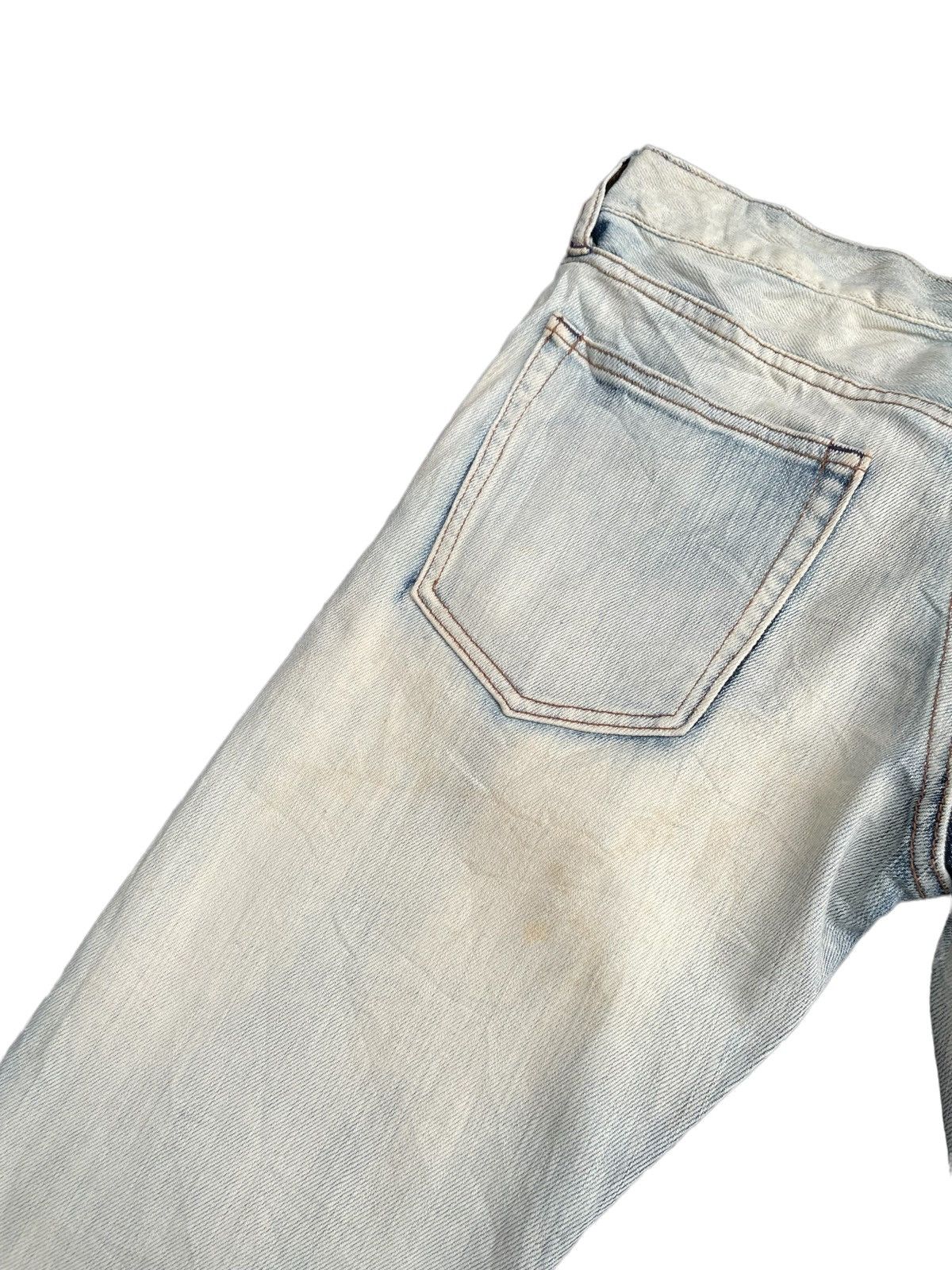 Japanese Brand TKMIXPICE Bleached Faded Denim Size US 31 - 12 Thumbnail