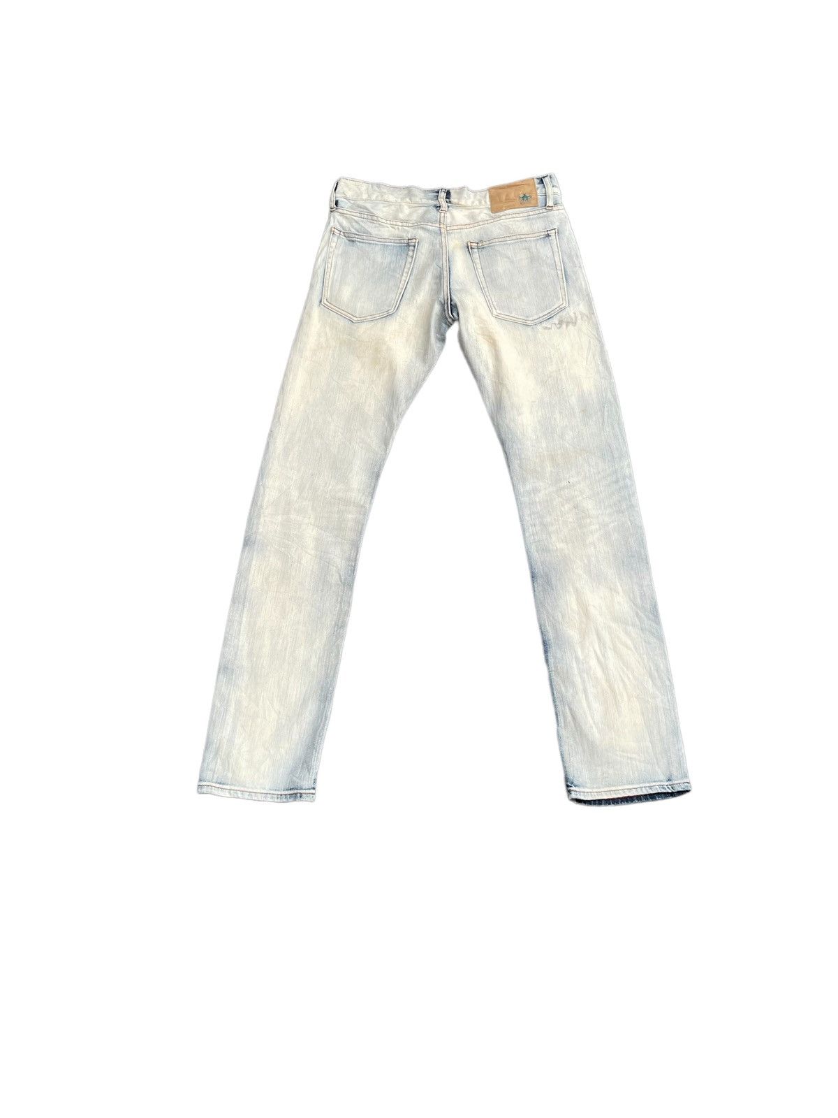 Japanese Brand TKMIXPICE Bleached Faded Denim Size US 31 - 9 Thumbnail