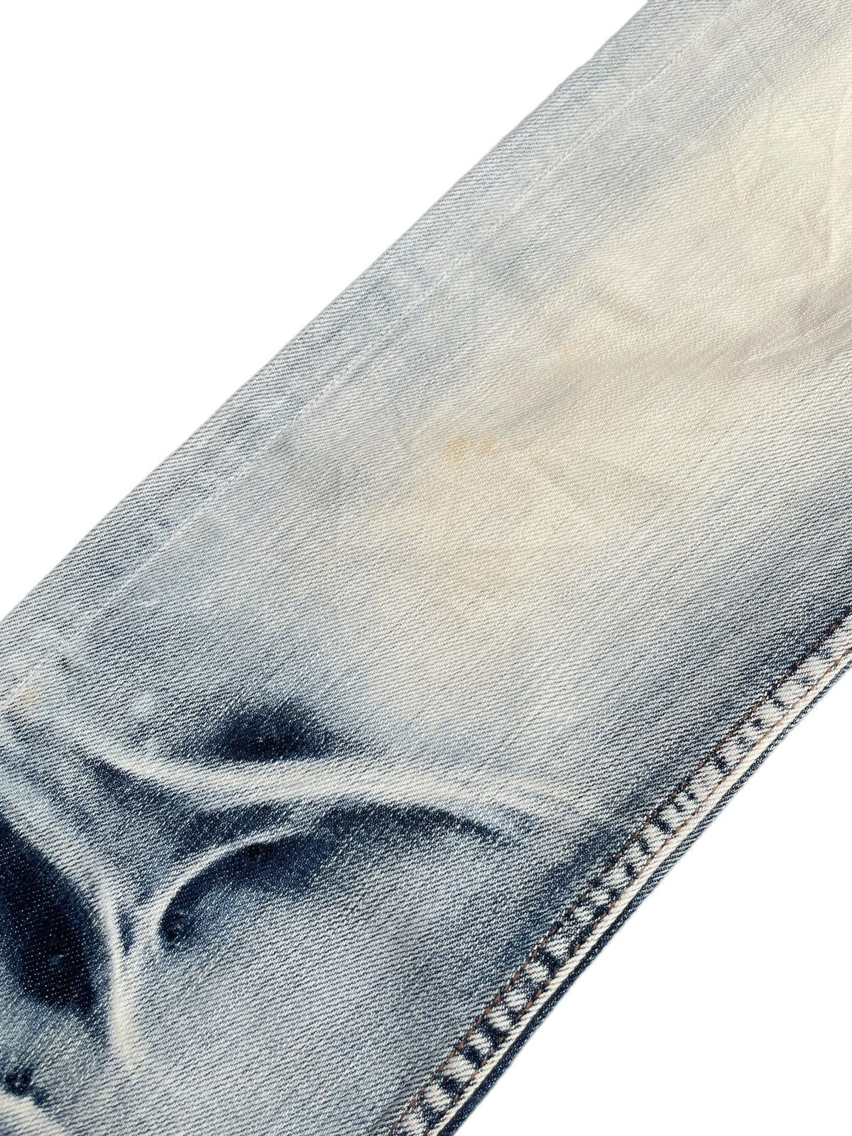 Japanese Brand TKMIXPICE Bleached Faded Denim Size US 31 - 5 Thumbnail