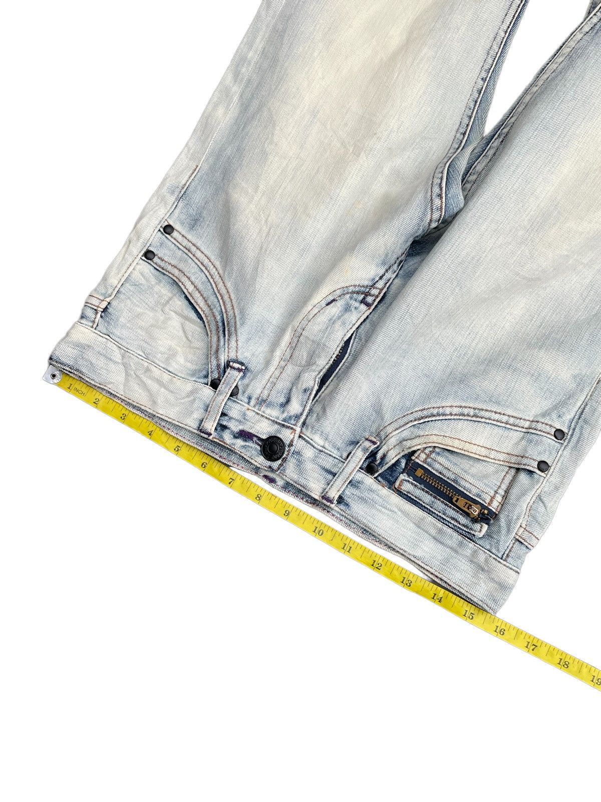 Japanese Brand TKMIXPICE Bleached Faded Denim Size US 31 - 2 Thumbnail