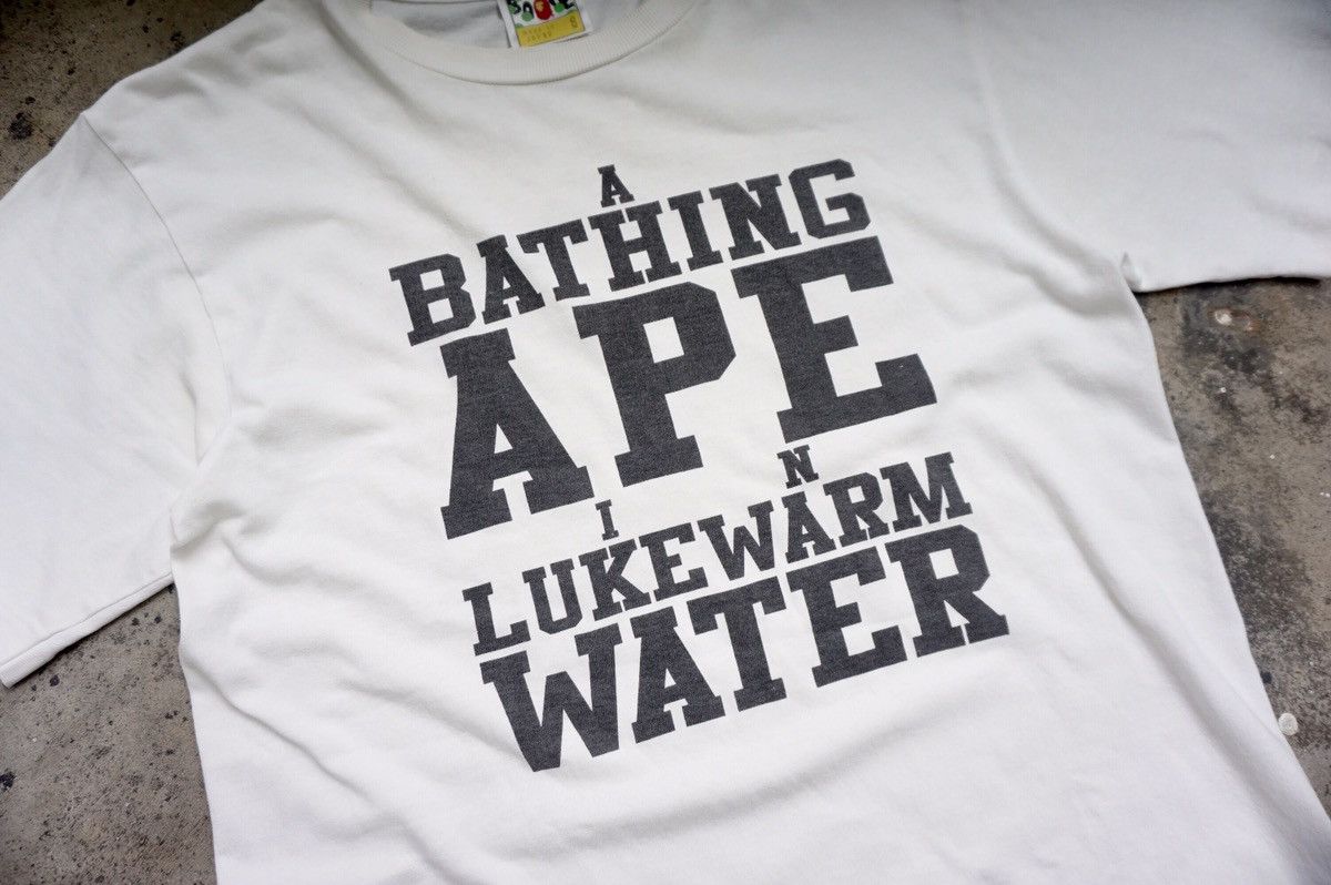 Bape A Bathing Ape In Luke Warm Water Tee Size US S / EU 44-46 / 1 - 2 Thumbnail