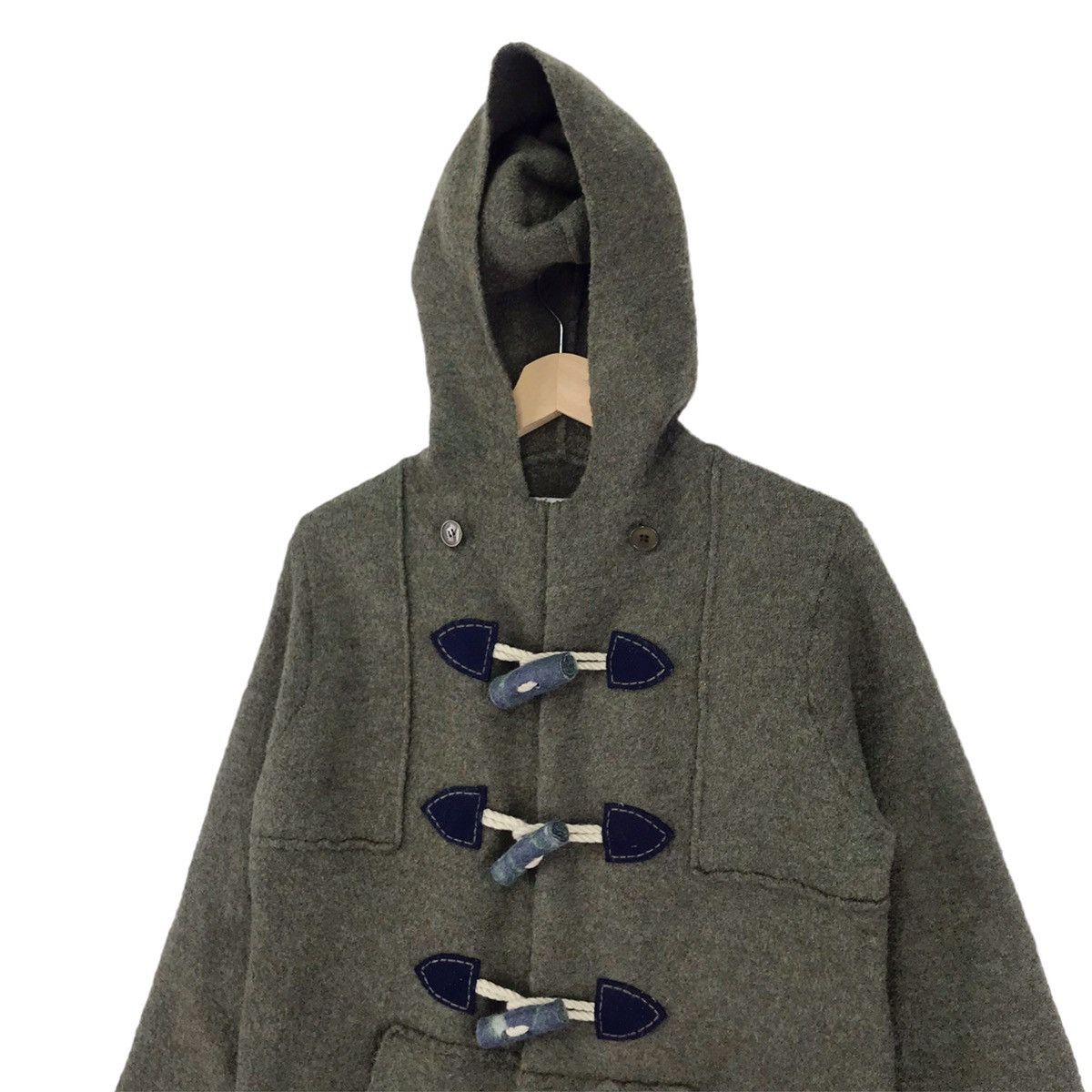 Designer × Issey Miyake × Ne-Net Ne Net By Issey Miyake Duffle Wool Jacket Size M / US 6-8 / IT 42-44 - 5 Thumbnail