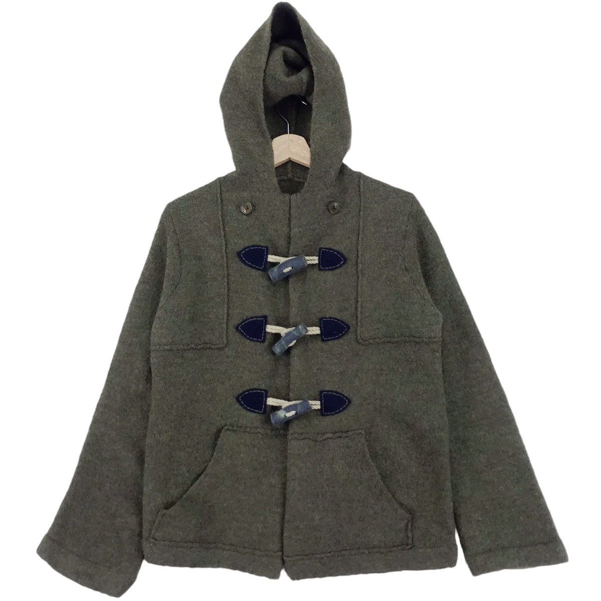 Designer × Issey Miyake × Ne-Net Ne Net By Issey Miyake Duffle Wool Jacket Size M / US 6-8 / IT 42-44 - 1 Thumbnail
