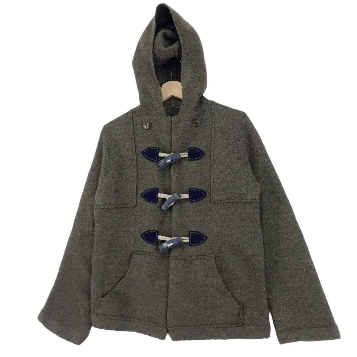 Designer × Issey Miyake × Ne-Net Ne Net By Issey Miyake Duffle Wool Jacket Size M / US 6-8 / IT 42-44 - 3 Thumbnail