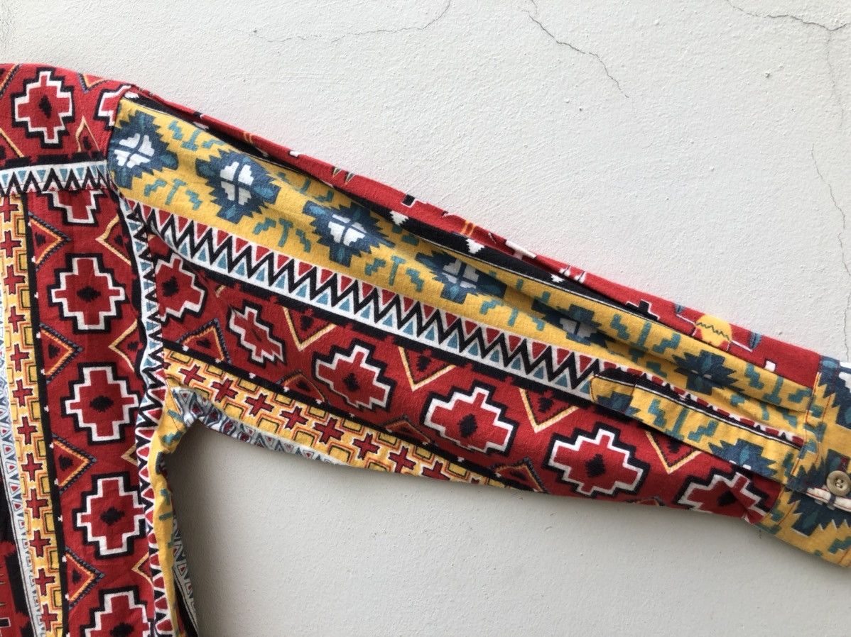 Vintage Vintage 90s DODGEST Japan Indian Native Oversized Flannel Size US L / EU 52-54 / 3 - 11 Thumbnail