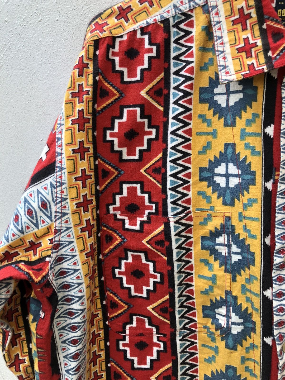 Vintage Vintage 90s DODGEST Japan Indian Native Oversized Flannel Size US L / EU 52-54 / 3 - 4 Thumbnail