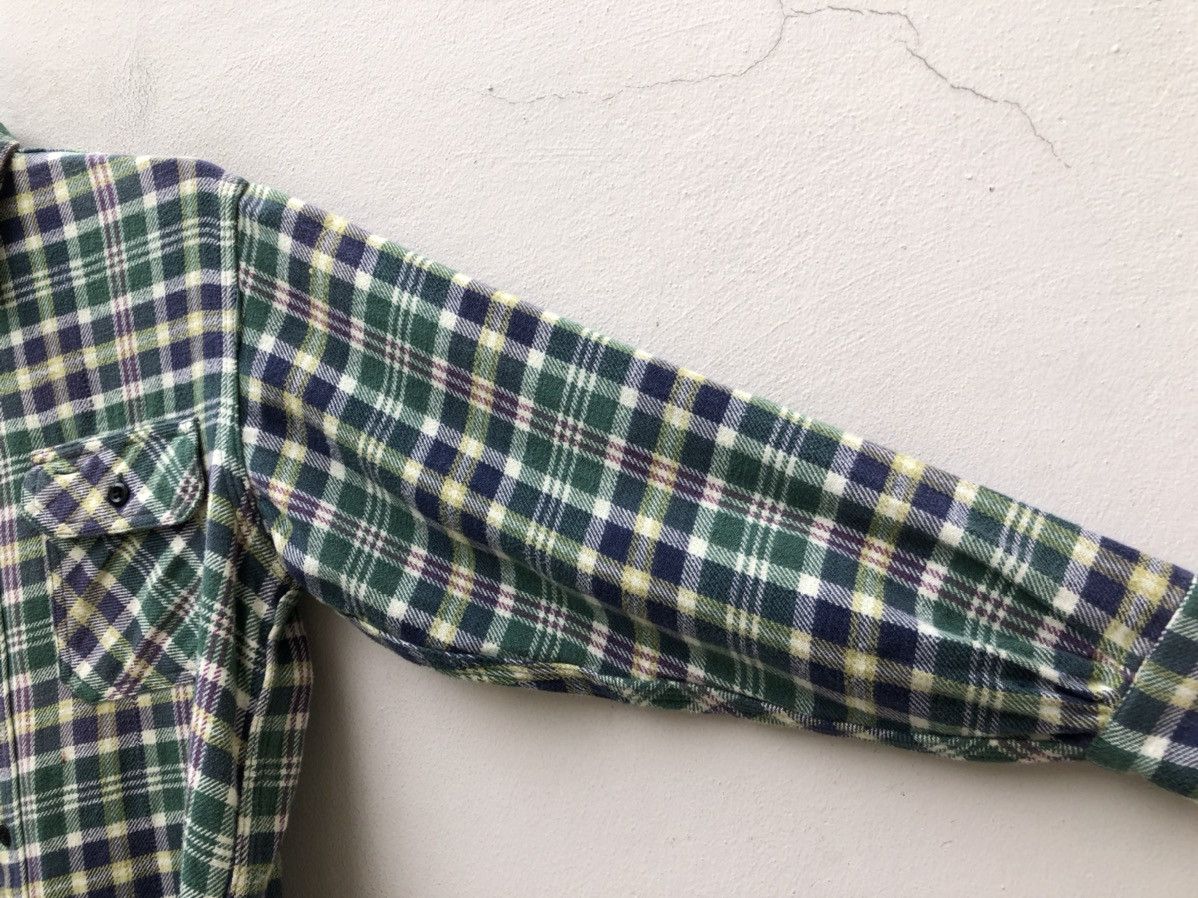 Japanese Brand Nepenthes Japan Purple Label Checks Oversized Flannel Shirt Size US XS / EU 42 / 0 - 7 Thumbnail
