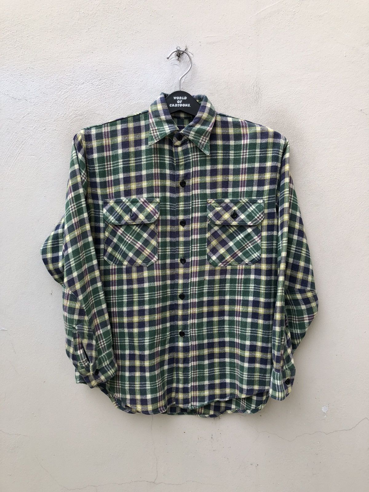 Nepenthes Japan Purple Label Checks Oversized Flannel Shirt