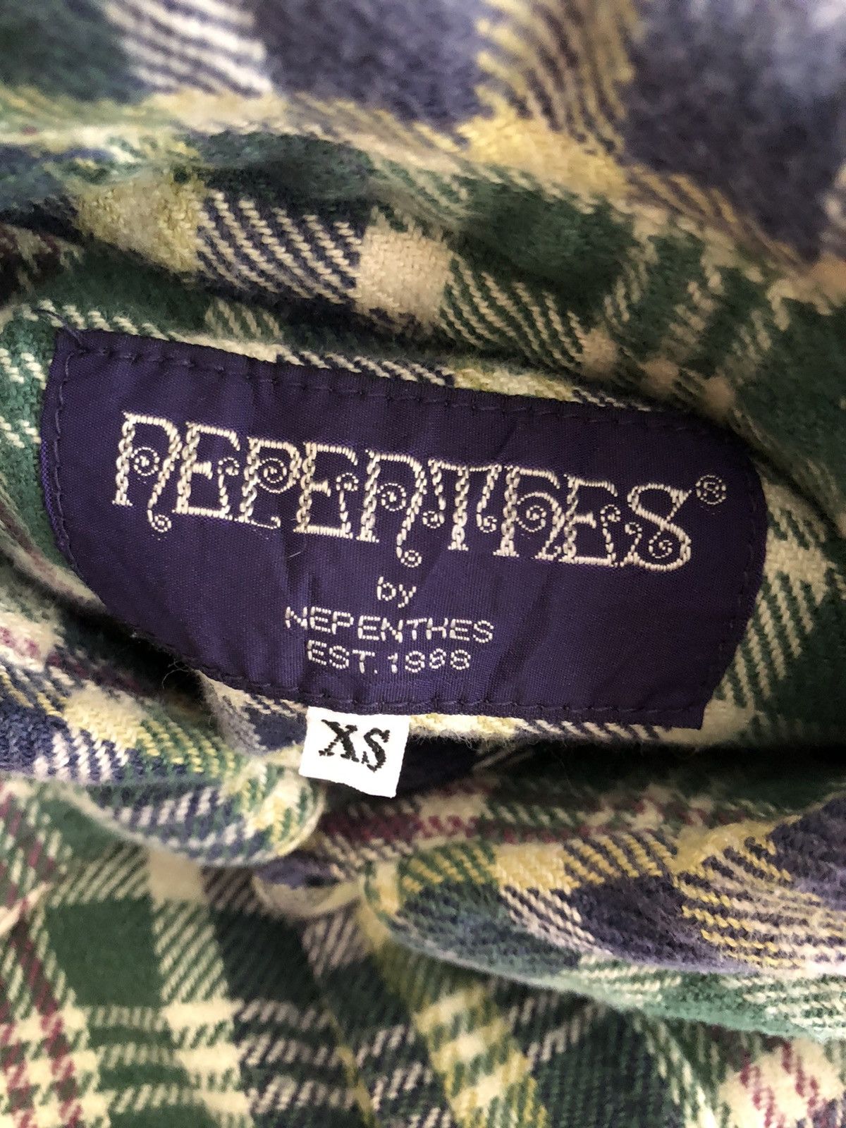 Japanese Brand Nepenthes Japan Purple Label Checks Oversized Flannel Shirt Size US XS / EU 42 / 0 - 12 Thumbnail