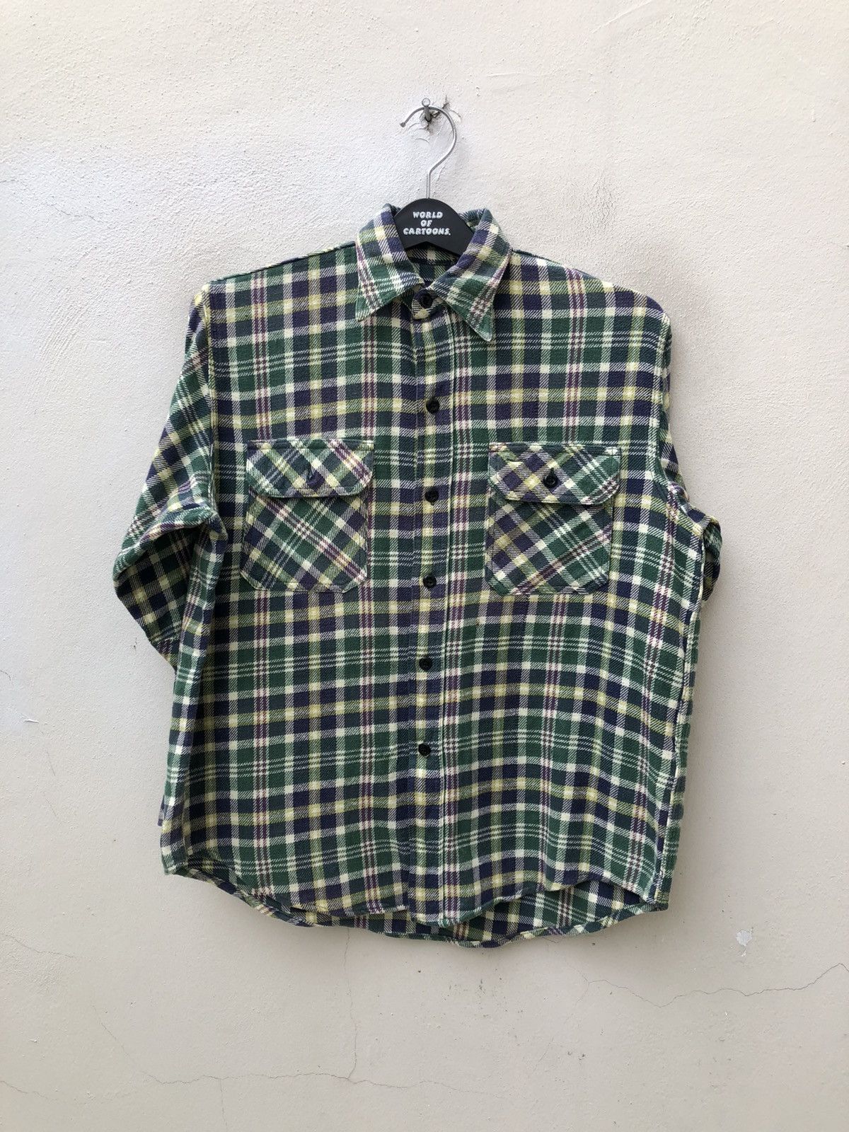 Japanese Brand Nepenthes Japan Purple Label Checks Oversized Flannel Shirt Size US XS / EU 42 / 0 - 3 Thumbnail