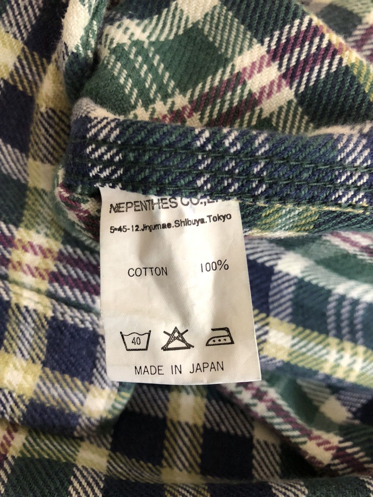 Japanese Brand Nepenthes Japan Purple Label Checks Oversized Flannel Shirt Size US XS / EU 42 / 0 - 13 Thumbnail