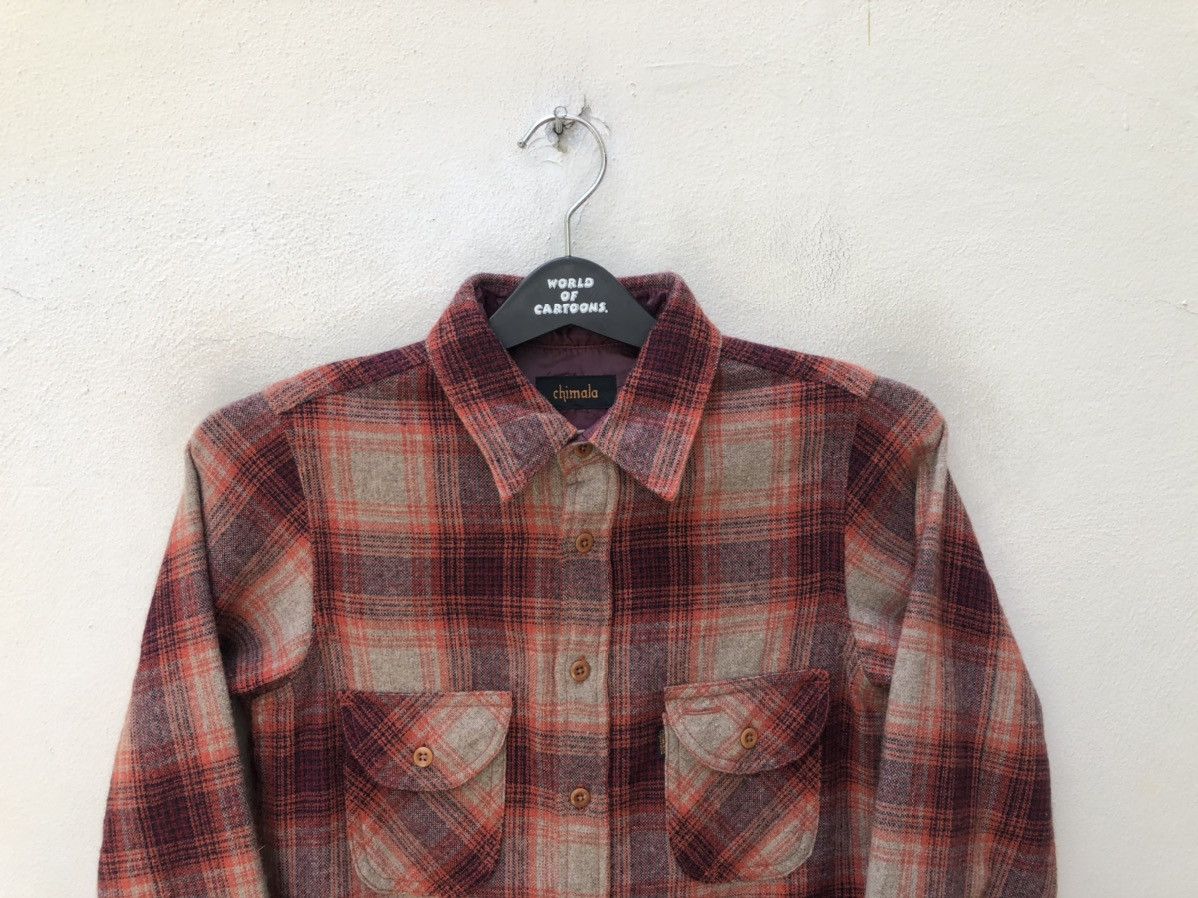 Chimala Chimala Japan Plaid Wool Flannel Shirt Size US S / EU 44-46 / 1 - 2 Thumbnail