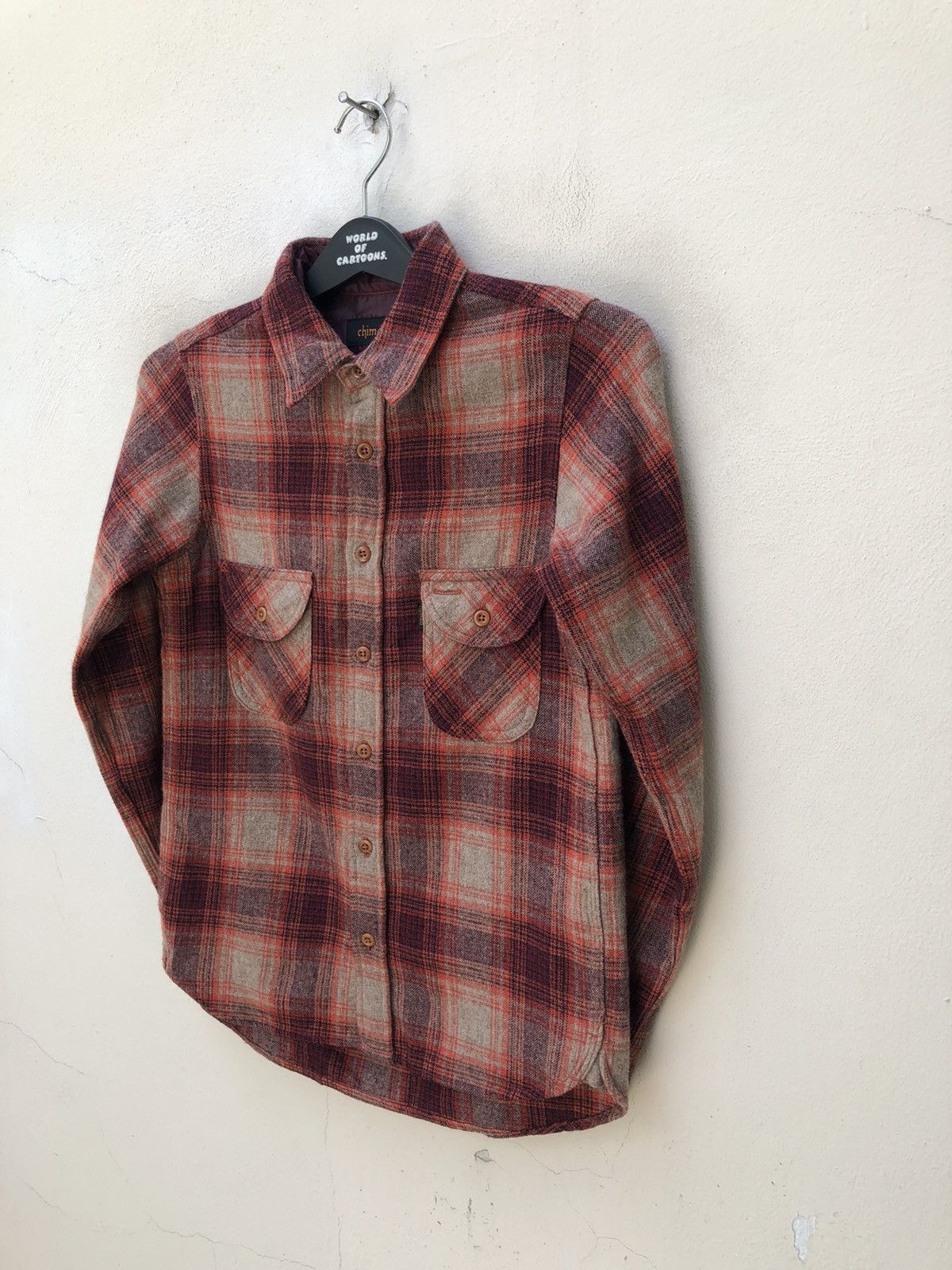 Chimala Chimala Japan Plaid Wool Flannel Shirt Size US S / EU 44-46 / 1 - 7 Thumbnail