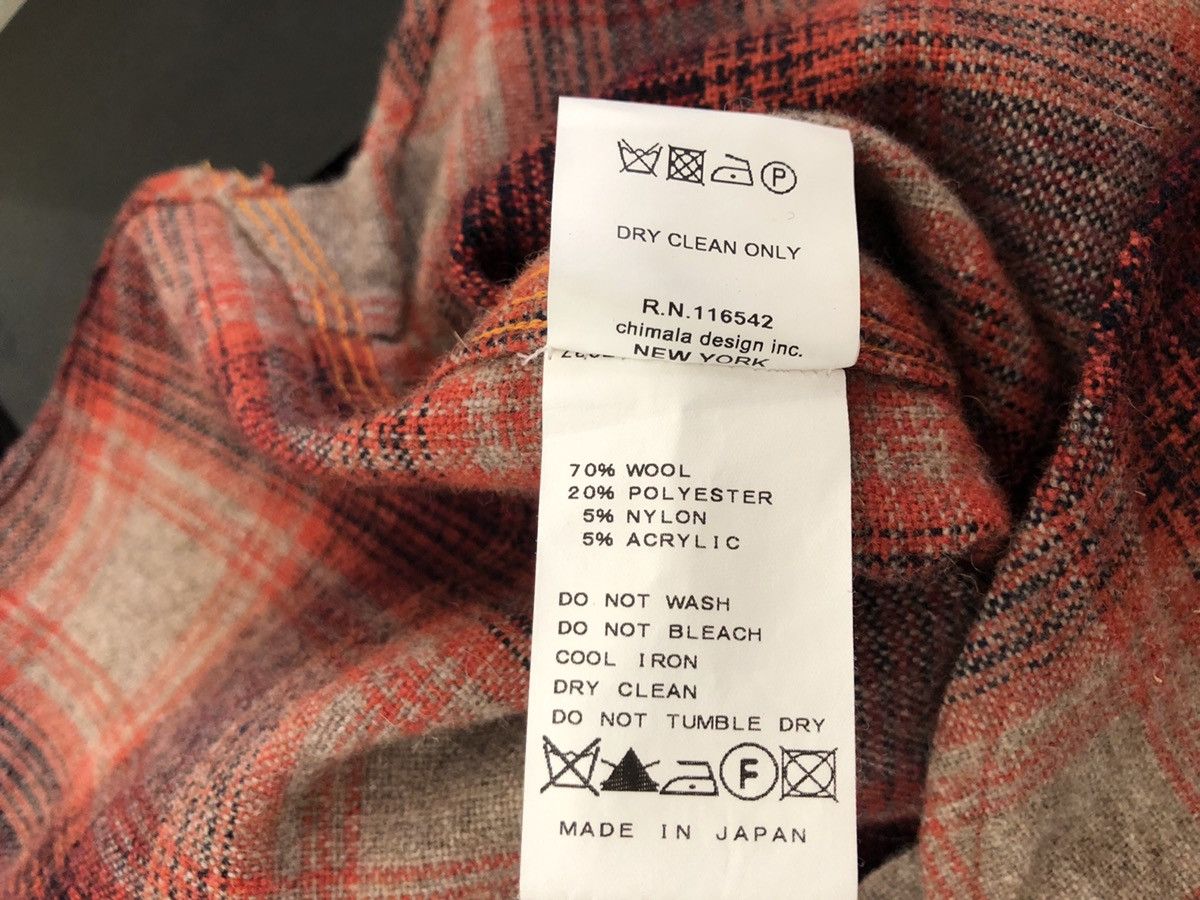 Chimala Chimala Japan Plaid Wool Flannel Shirt Size US S / EU 44-46 / 1 - 13 Thumbnail