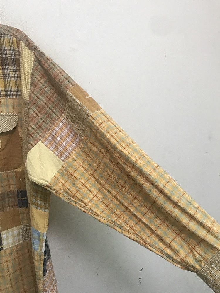 Karl Helmut KARL HELMUT Multi Color Patchwork Long Sleeve Flannel Shirt Size US L / EU 52-54 / 3 - 7 Thumbnail