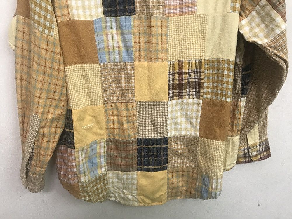 Karl Helmut KARL HELMUT Multi Color Patchwork Long Sleeve Flannel Shirt Size US L / EU 52-54 / 3 - 11 Thumbnail
