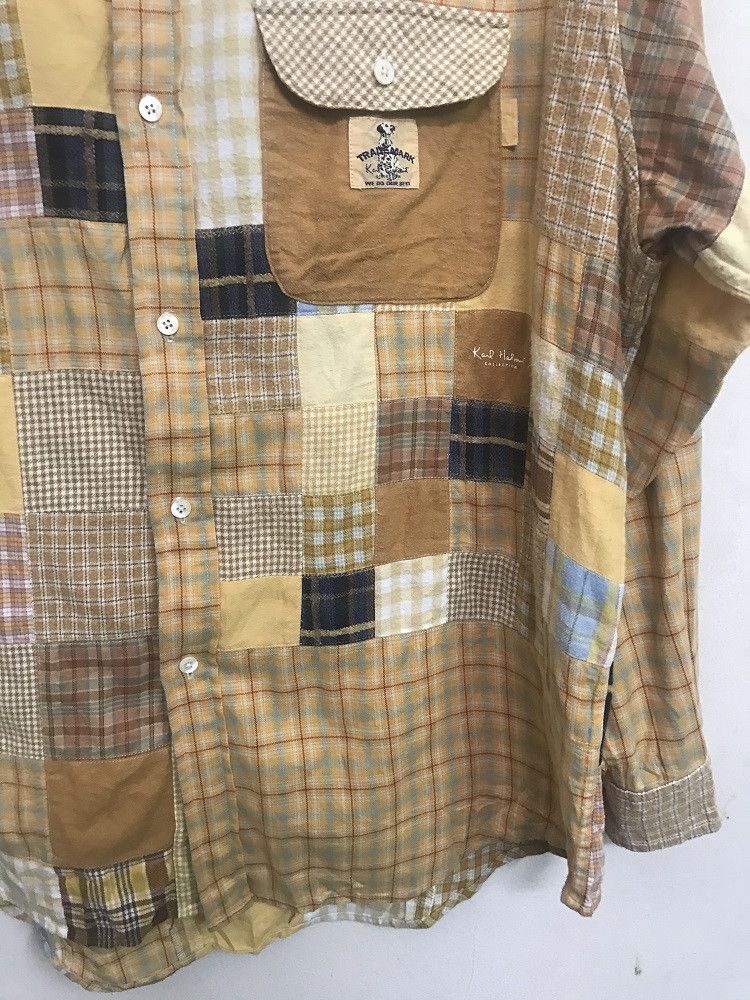 Karl Helmut KARL HELMUT Multi Color Patchwork Long Sleeve Flannel Shirt Size US L / EU 52-54 / 3 - 5 Thumbnail