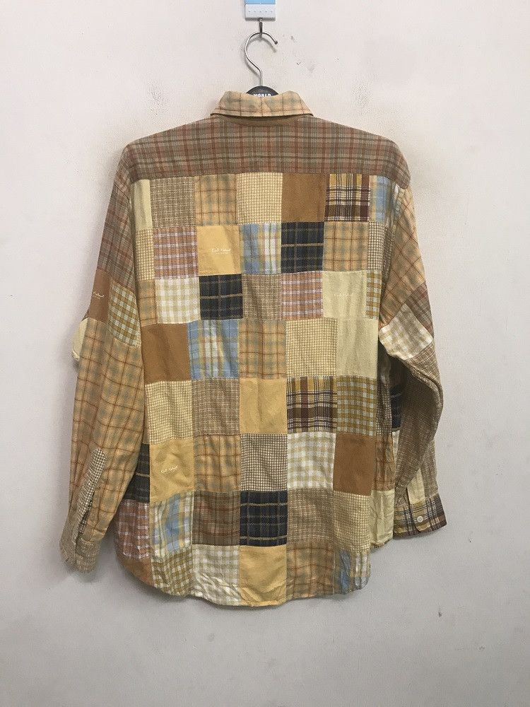 Karl Helmut KARL HELMUT Multi Color Patchwork Long Sleeve Flannel Shirt Size US L / EU 52-54 / 3 - 9 Thumbnail