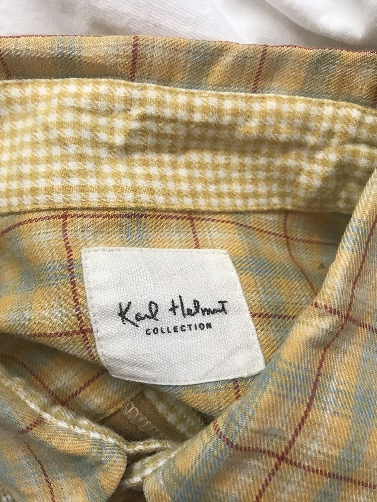 Karl Helmut KARL HELMUT Multi Color Patchwork Long Sleeve Flannel Shirt Size US L / EU 52-54 / 3 - 13 Thumbnail