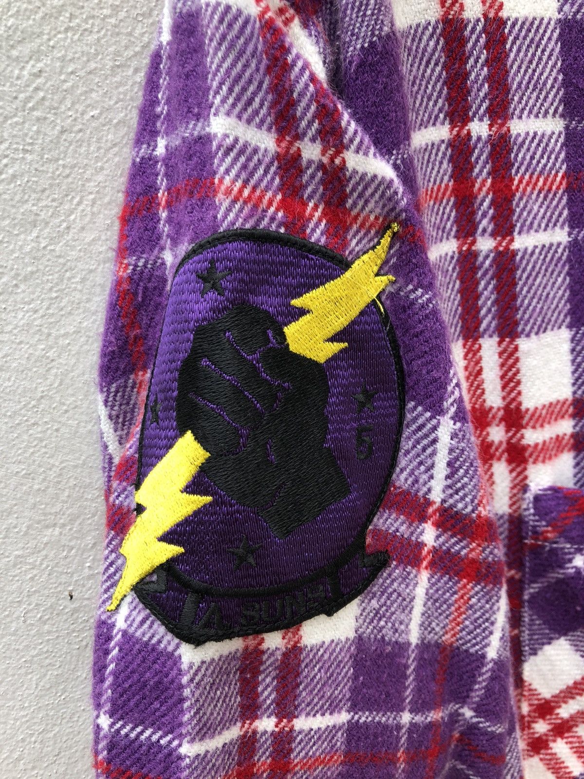 ANDSUNS Japan Brand Andsuns Patches Double Pocket Flannel Shirt Size US M / EU 48-50 / 2 - 10 Thumbnail