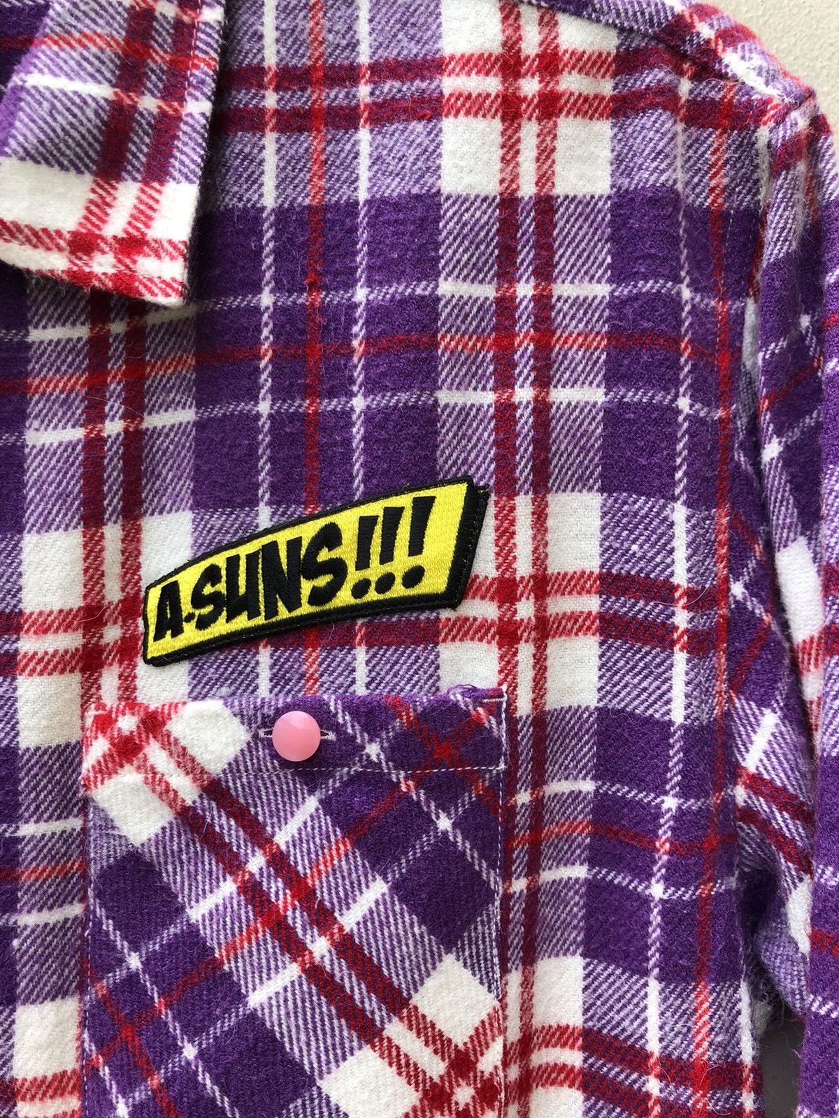 ANDSUNS Japan Brand Andsuns Patches Double Pocket Flannel Shirt Size US M / EU 48-50 / 2 - 9 Thumbnail