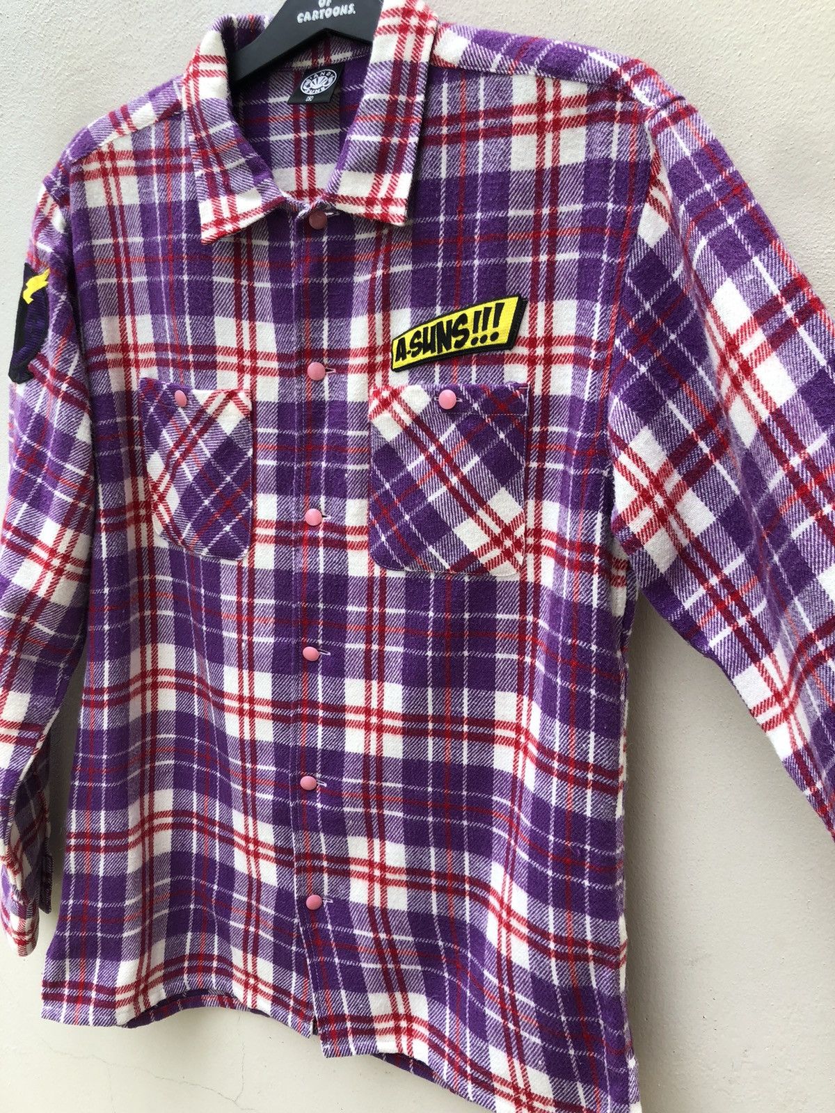 ANDSUNS Japan Brand Andsuns Patches Double Pocket Flannel Shirt Size US M / EU 48-50 / 2 - 11 Thumbnail