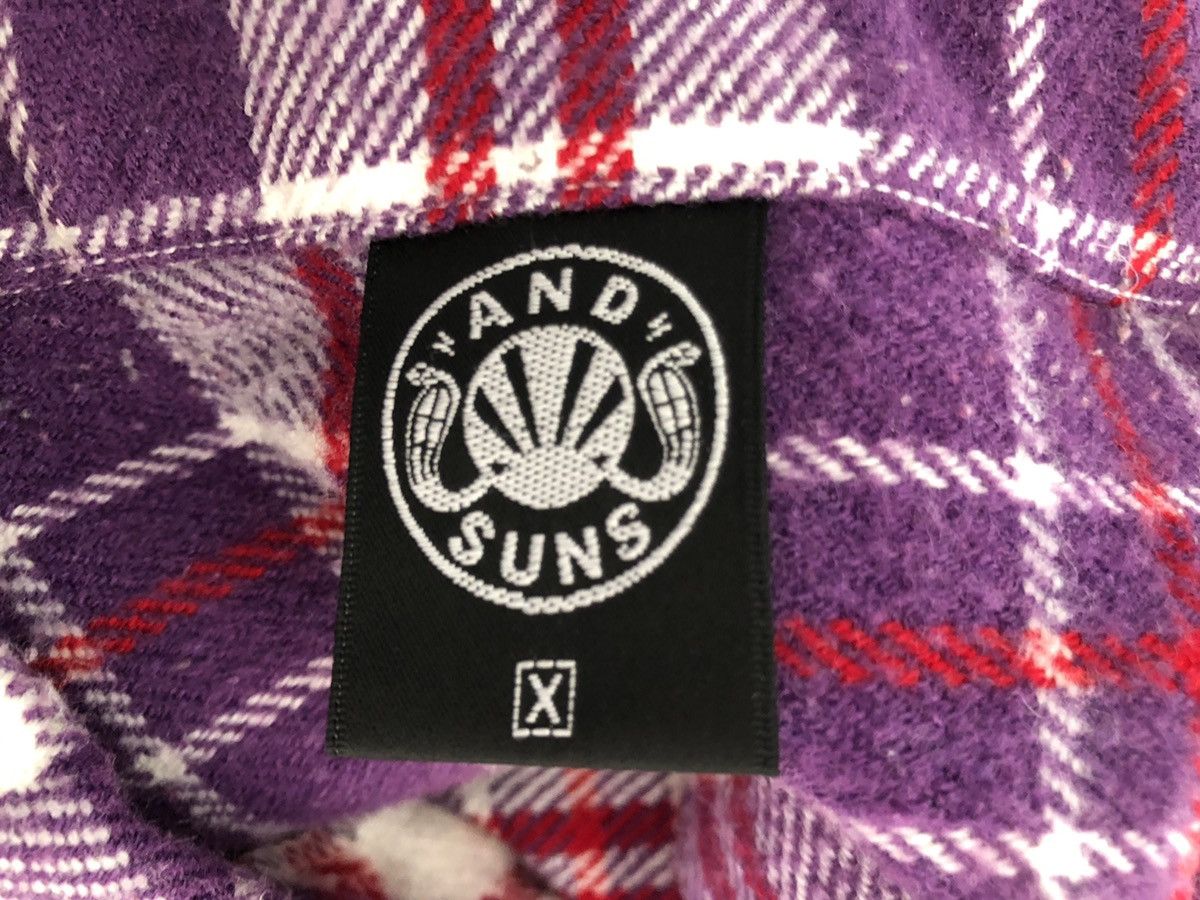 ANDSUNS Japan Brand Andsuns Patches Double Pocket Flannel Shirt Size US M / EU 48-50 / 2 - 16 Thumbnail