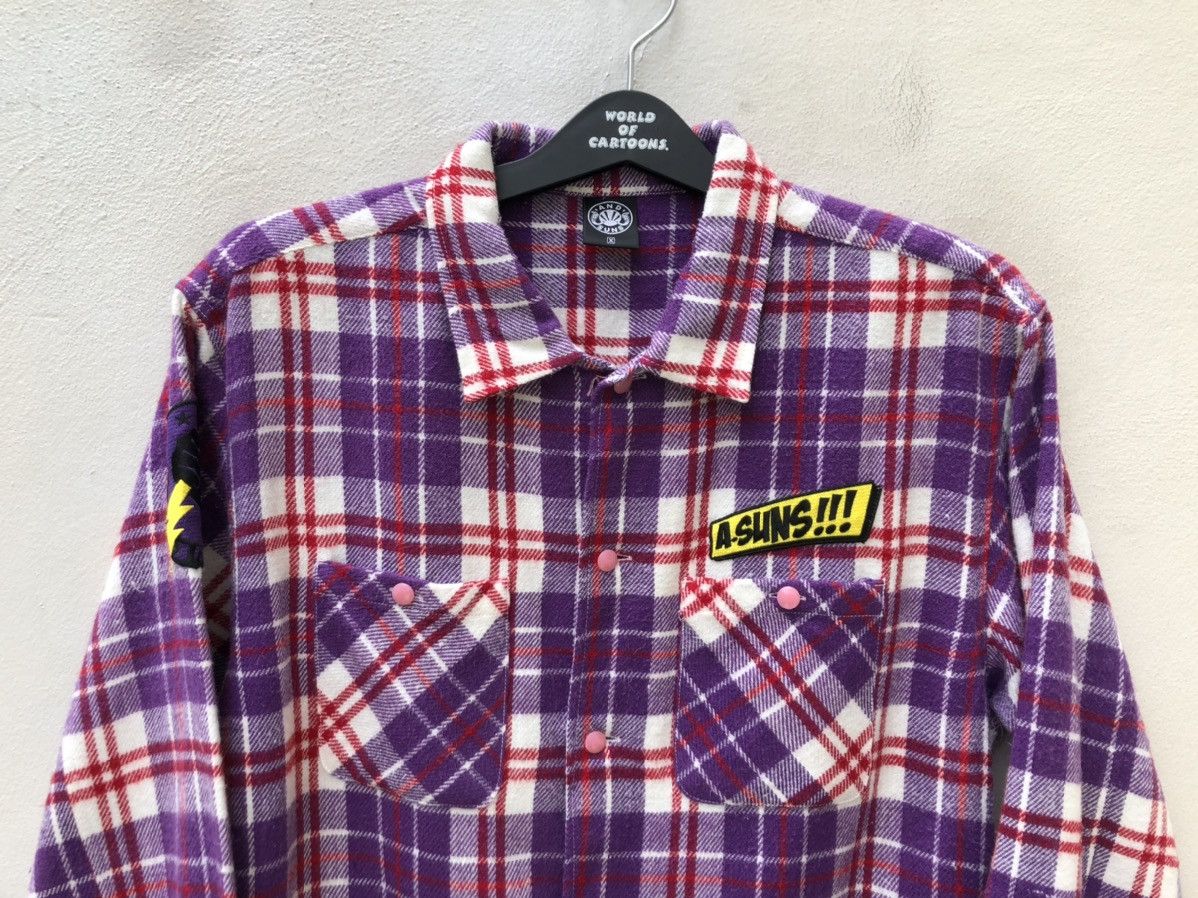 ANDSUNS Japan Brand Andsuns Patches Double Pocket Flannel Shirt Size US M / EU 48-50 / 2 - 7 Thumbnail