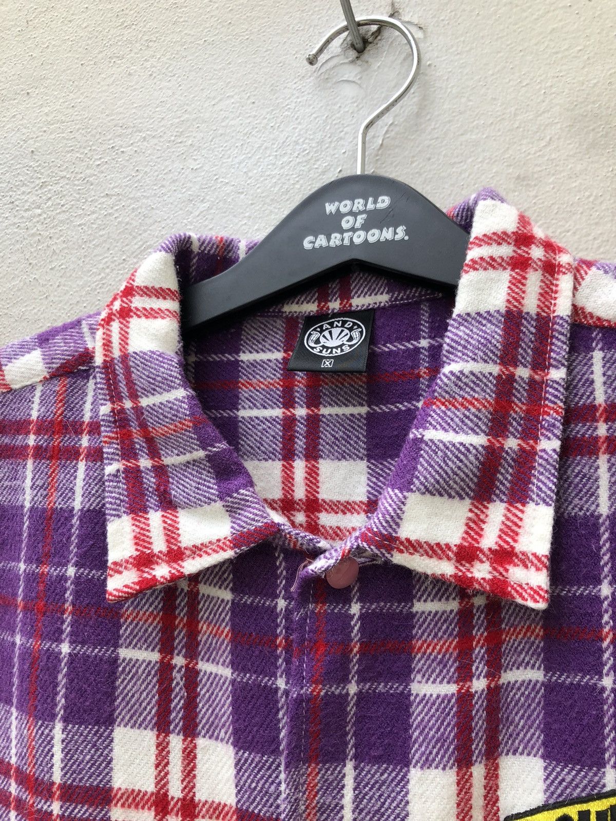 ANDSUNS Japan Brand Andsuns Patches Double Pocket Flannel Shirt Size US M / EU 48-50 / 2 - 8 Thumbnail