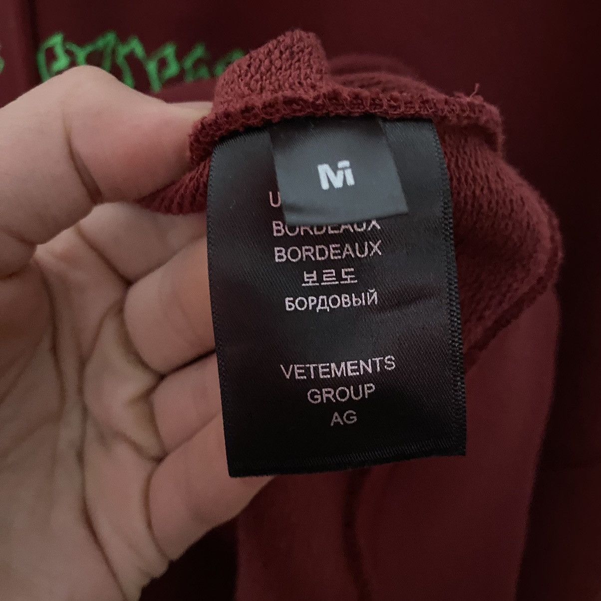 Vetements Vetements Vital Existence Hoodie Size US M / EU 48-50 / 2 - 5 Thumbnail
