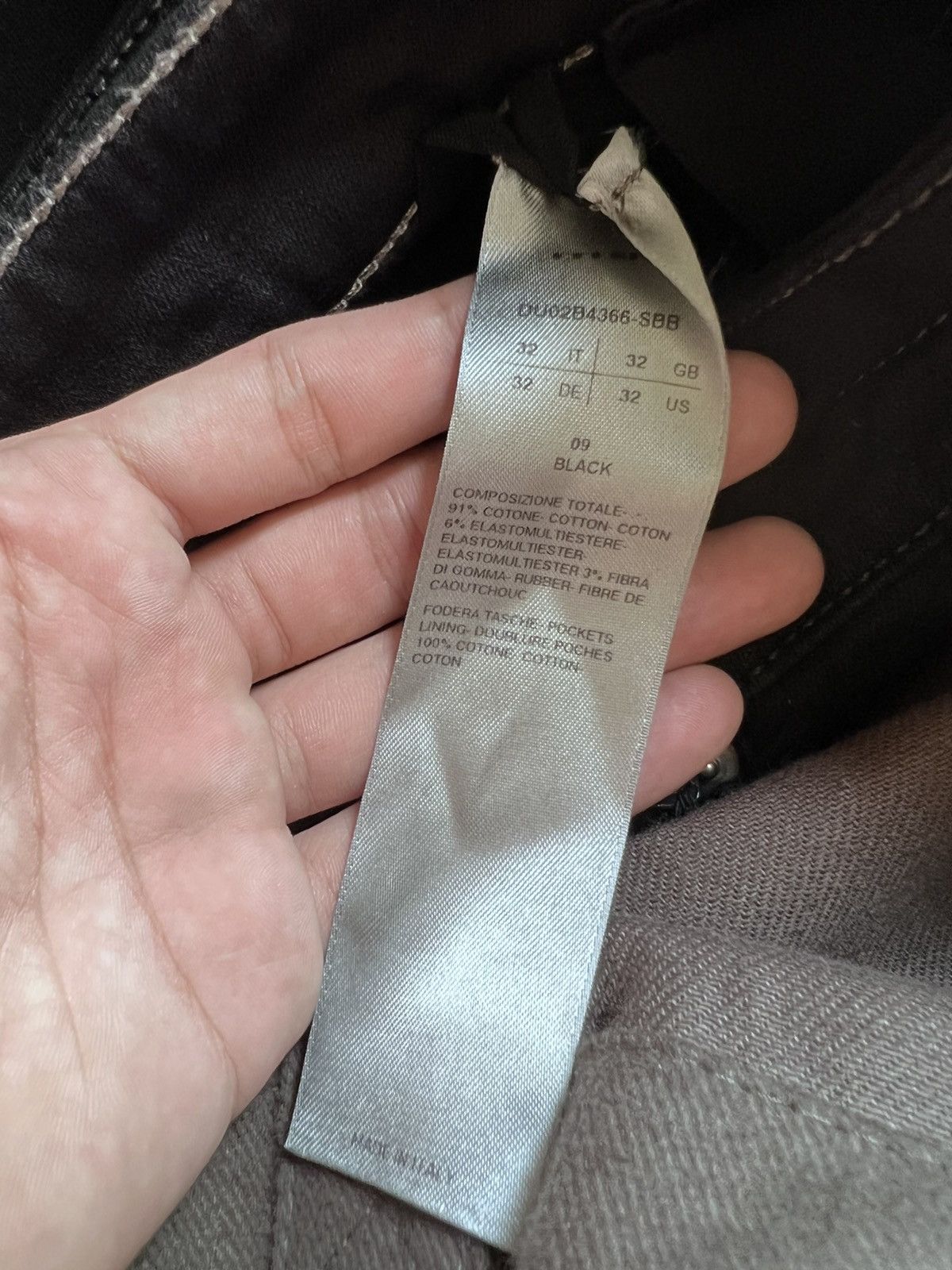 Rick Owens × Rick Owens Drkshdw Rick owens drkshdw betroit cut waxed SBB SIZE32 Size US 32 / EU 48 - 3 Thumbnail