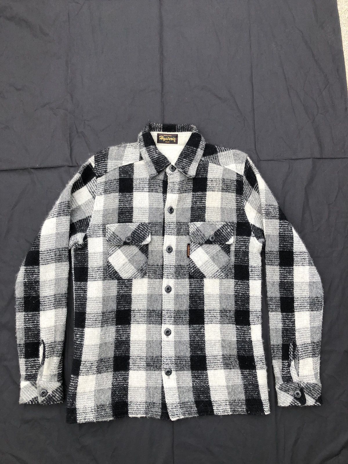 Hysteric Glamour × Vintage Vintage Hysteric Glamour Heavy Checks Wool Flannel Jacket Size US L / EU 52-54 / 3 - 6 Thumbnail