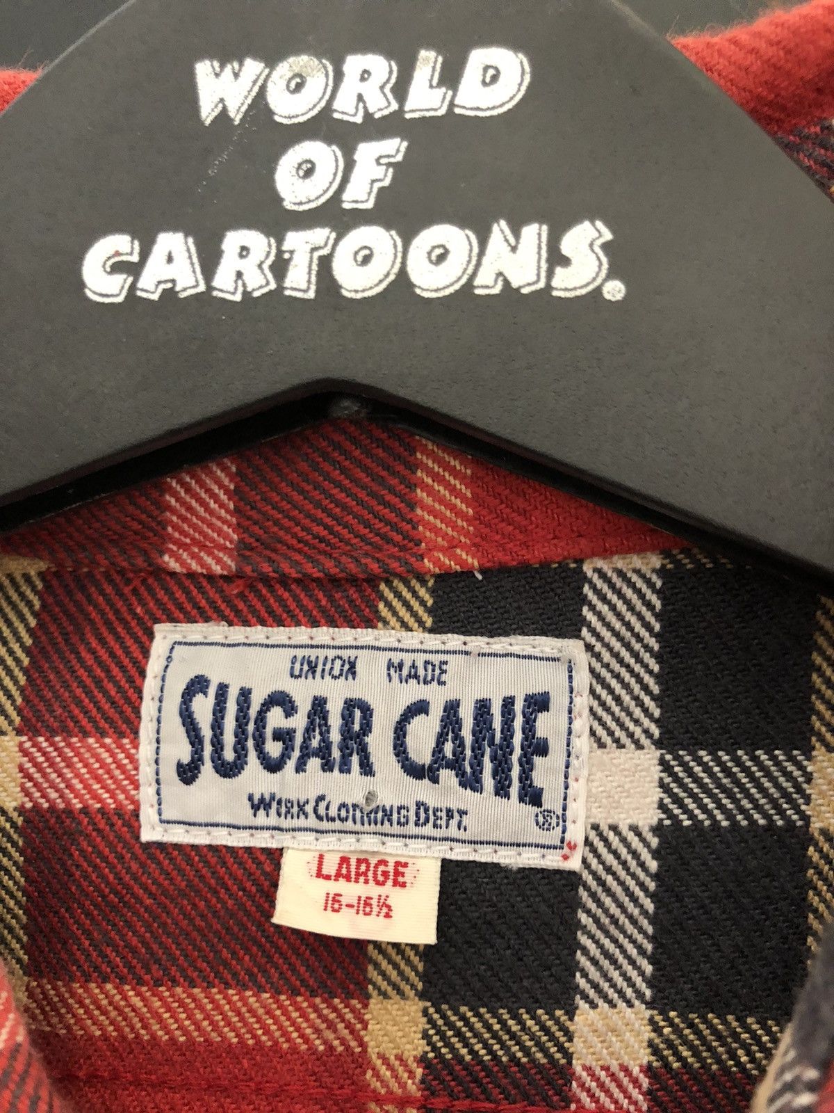 Sugar Cane × Toyo Enterprises Vintage Sugar Cane Oversized Flannel Gabardine Work Shirt Size US L / EU 52-54 / 3 - 17 Thumbnail