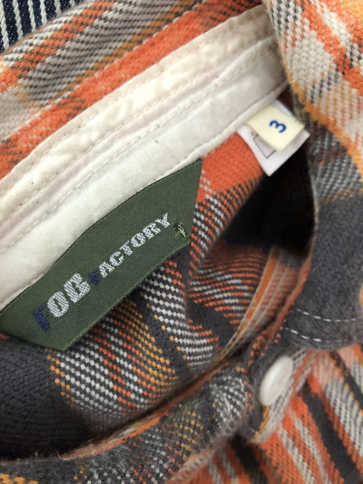 Flannel Fob Factory Japan Selvedge Gusset Check Flannel Work Shirt Size US M / EU 48-50 / 2 - 18 Thumbnail