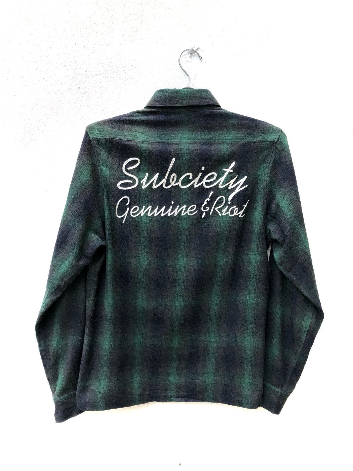 Flannel Japan Brand Subciety Embroidery Riot Plaid Flannel Shirt Size US M / EU 48-50 / 2 - 1 Thumbnail