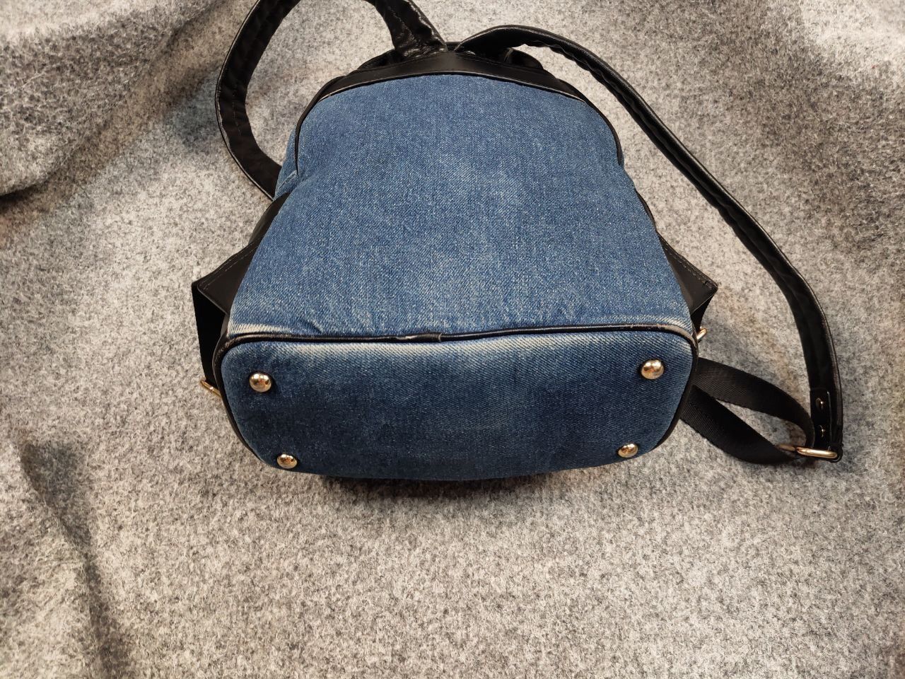 Miss Sixty Miss Sixty Mini Backpack Faded Blue Denim Y2K Style Size ONE SIZE - 5 Thumbnail