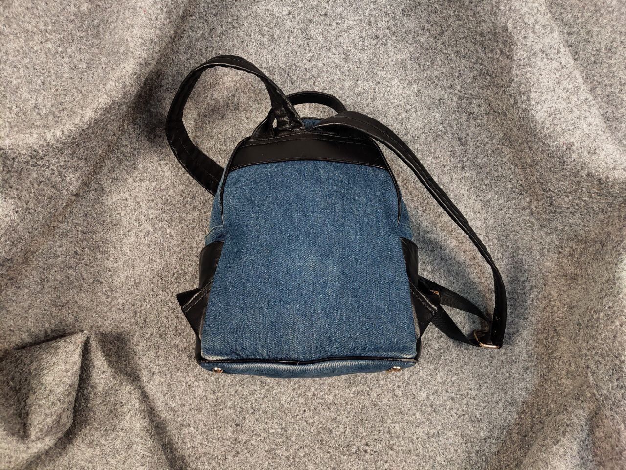 Miss Sixty Miss Sixty Mini Backpack Faded Blue Denim Y2K Style Size ONE SIZE - 4 Thumbnail