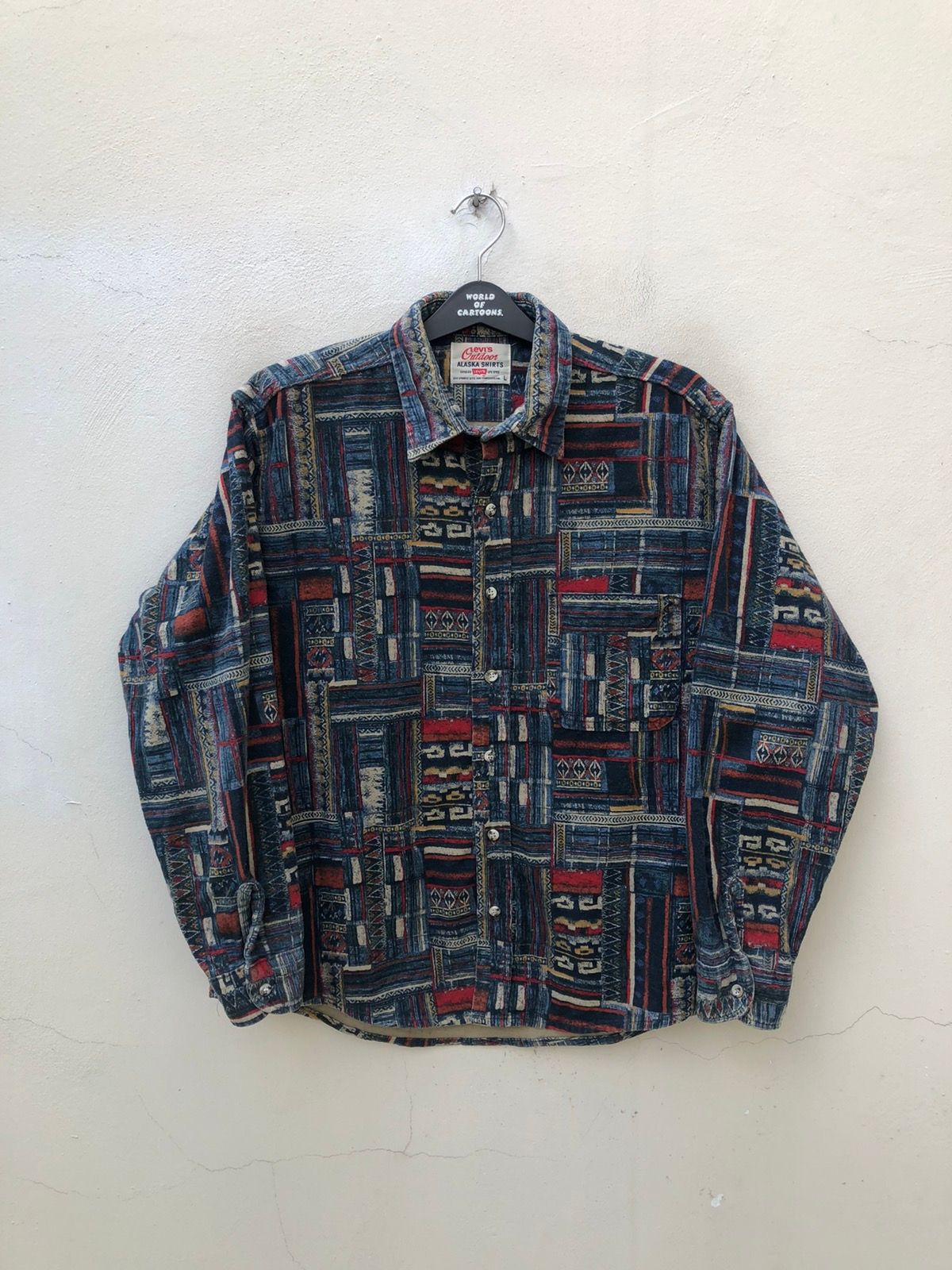Pre-owned Levis X Vintage 1994 Lvc Levi's Flannel Outdoor Alaska Shirt In Multicolor